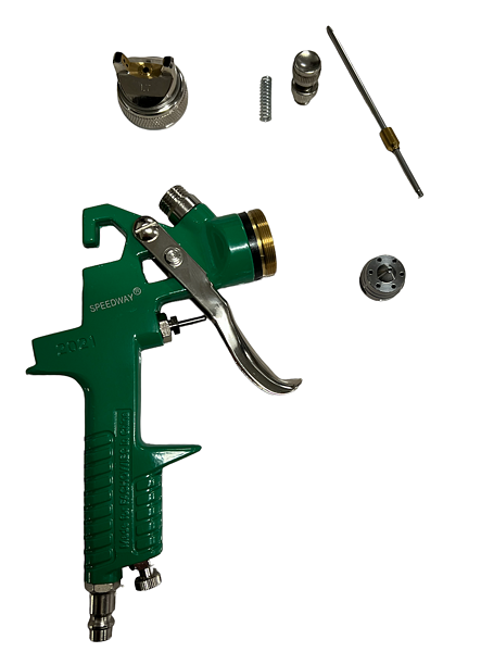 Detail rozložené pistole