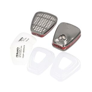 Italko Kompletná sada filtrov: uhlík + prach + kryt, 2ks/balenie