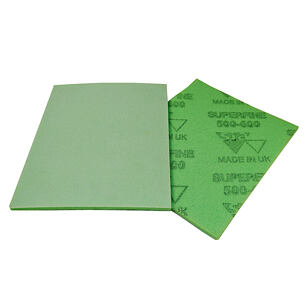 SIA Brúsna špongia SuperFine K500-600 zelená - 140x115x5mm