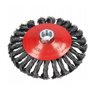 Rotačná drôtená krútená kefa na odstraňovanie hrdze - 125 mm, M14