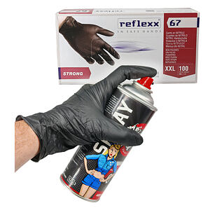 Reflexx 67 - Odolné nitrilové rukavice - veľkosť XXL - 100ks