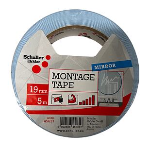 Schuller Biela obojstranná lepiaca páska 19 mm x 5 m