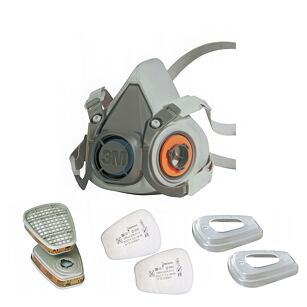 3M6200 Ochranná polomaska kompletná - veľkosť M