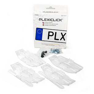 Neviditeľný držiak registračnej značky PlexiClick