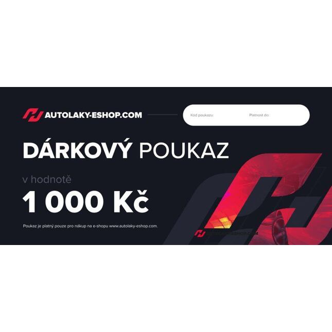 Darčeková poukážka 1000 CZK