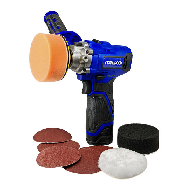 Italko Akumulátorová rotačná leštička 75 mm s príslušenstvom