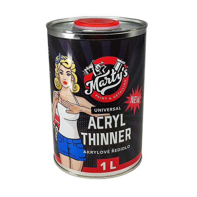 Marty's Acrylic Thinner NOVINKA 1l/balenie