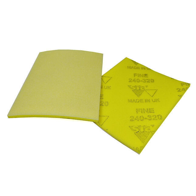 SIA Brúsna špongia Fine K240-320 žltá - 140x115x5mm