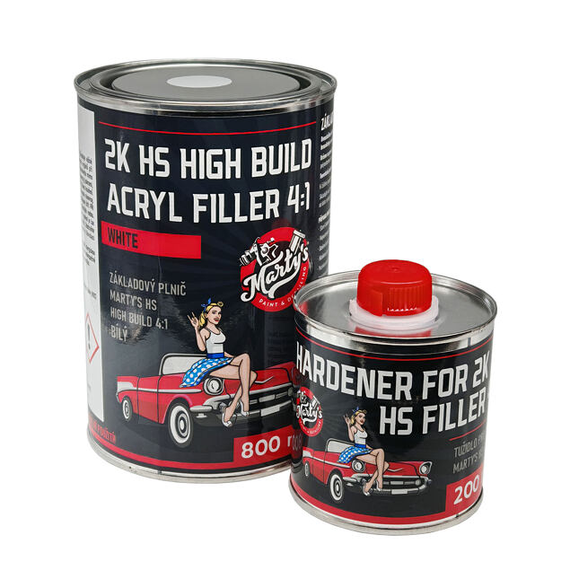 Marty´s Hi-Build Filler 4:1 800ml + 200ml tužidla - biely