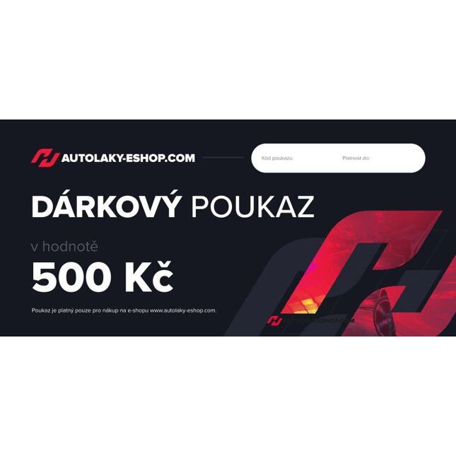 Darčeková poukážka 500 CZK