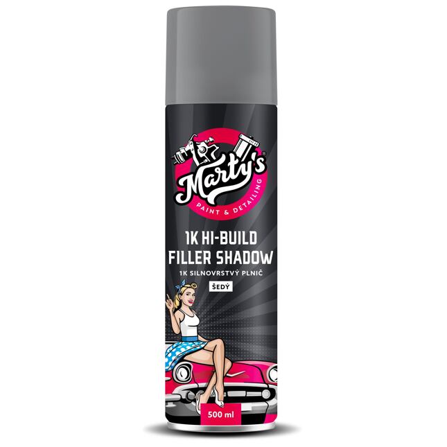 Marty's HI-BUILD Plnidlo v spreji sivé 500ml