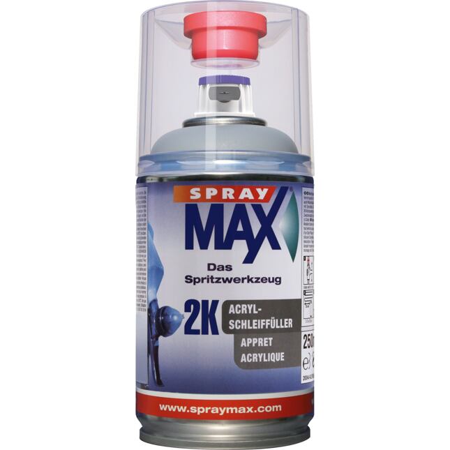 SprayMAX 2K brúsny plnič sivý 250 ml
