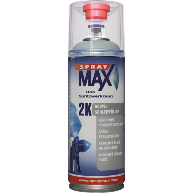 SprayMAX 2K brúsny plnič sivý 400ml