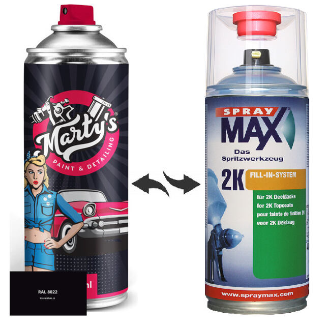 Farba v spreji RAL 8022