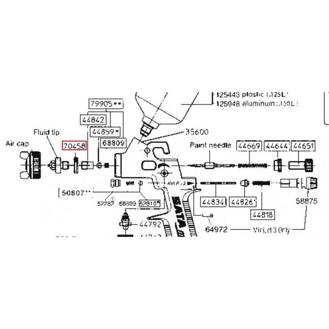 Kompenzačný disk SATA [pre SATAMINIJET] SATA 70458