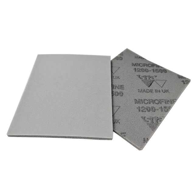 SIA MicroFine brúsna špongia K1200-1500 sivá - 140x115x5mm