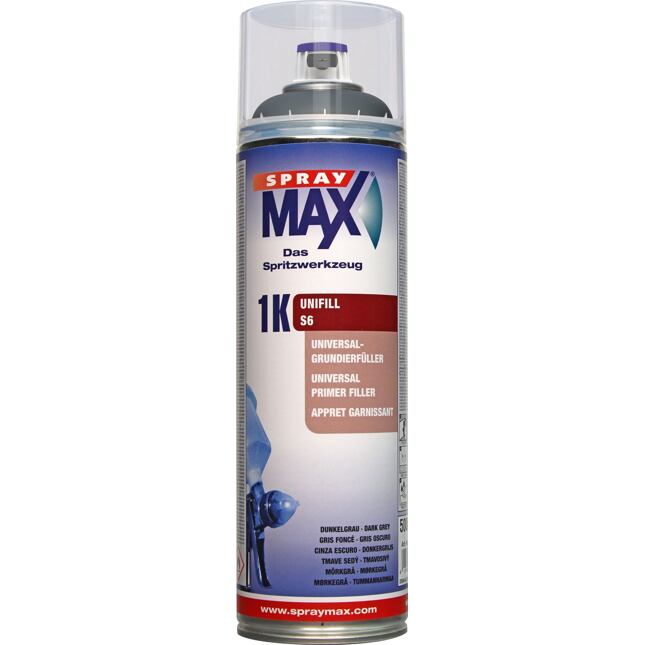 SprayMAX S6 UniFill náplň do sprejov tmavosivá 500 ml